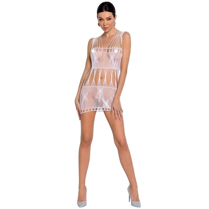 Passion - Bodystocking Femme Bs090 Blanc Taille Unique - Gabychou - Bodystocking