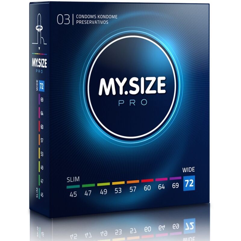 My Size – Préservatifs Pro 72 mm 3 Unités