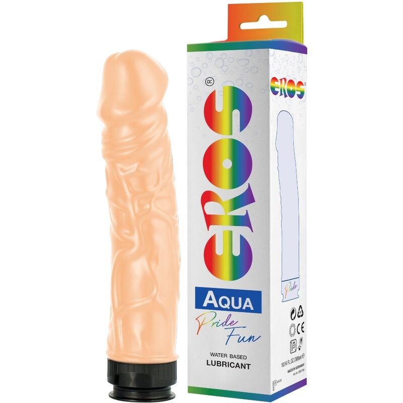 Pride – Dildo Eros Aqua LGBT et Lubrifiant à Base d’Eau