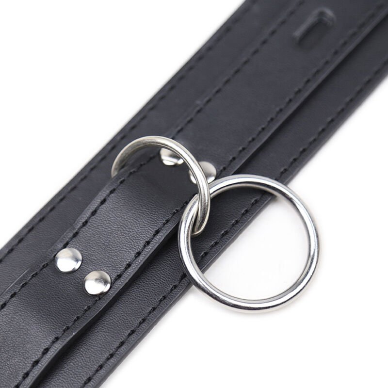 Ohmama Fetish - Collier de Soumission avec 3 Anneaux - Gabychou - Articles BDSM