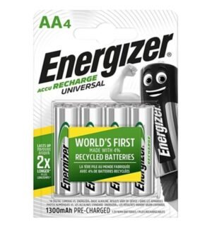 Energizer - Batterie Rechargeable Universelle Hr6 Aa 1300mah, Pack de 4 unités - Gabychou - Articles Assortis
