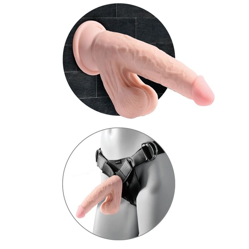 King Cock - Gode 3D Plus Balles 12.7 Cm - Gabychou - Godes ceinture
