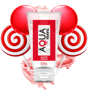 Aqua Travel - Lubrifiant à Base d'Eau Saveur Lollipop 50 ml - Gabychou - Aux saveurs délicieuses