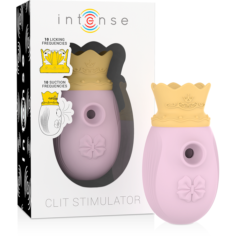 Intense - Stimulateur Clitoridien avec 10 Fréquences de Léchage et d'Aspiration, Rose - Gabychou - Jouets pour femmes