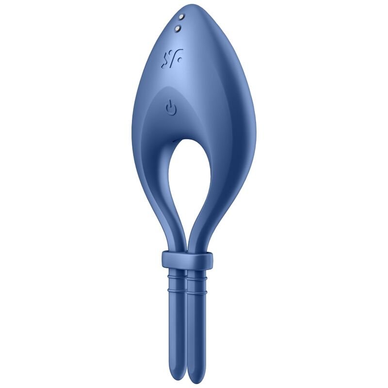 Satisfyer – Anneau Vibrant Bullseye Bleu avec Application