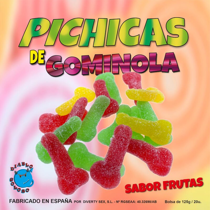 Diablo Goloso – Gommes Pichitas Aux Fruits Avec Sucre