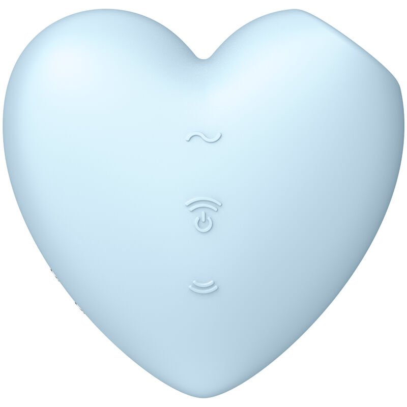 Satisfyer - Stimulateur Coeur Et Vibrateur Cutie Bleu - Gabychou - Jouets pour femmes
