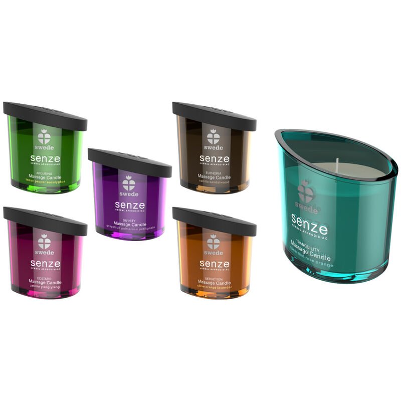 Swede - Bougie de Massage Senze Euphoria Vanille Bois de Santal - Gabychou - Bien-être