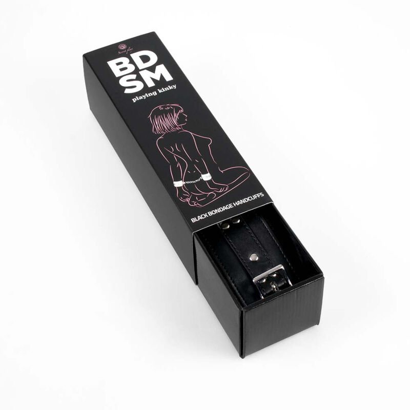 Secretplay - Menottes de Bondage Noires Collection BDSM - Gabychou - Articles BDSM
