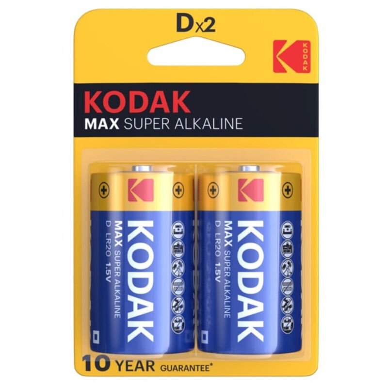 Kodak - Pile Alcaline Max D LR20, Lot de 2 unités - Gabychou - Articles Assortis
