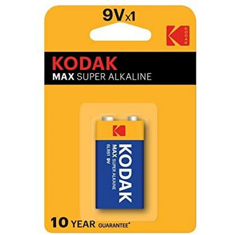 Kodak - Pile Alcaline Max 9v Lr61 - Gabychou - Articles Assortis