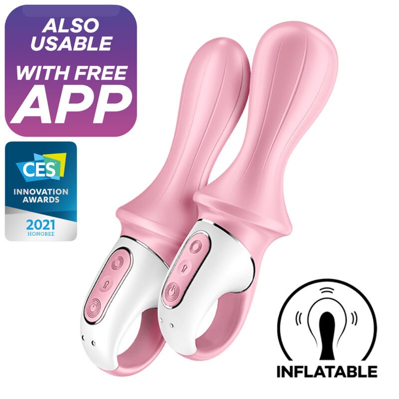 Satisfyer – Vibrateur Anal Gonflable Air Pump Booty 5+ Rose