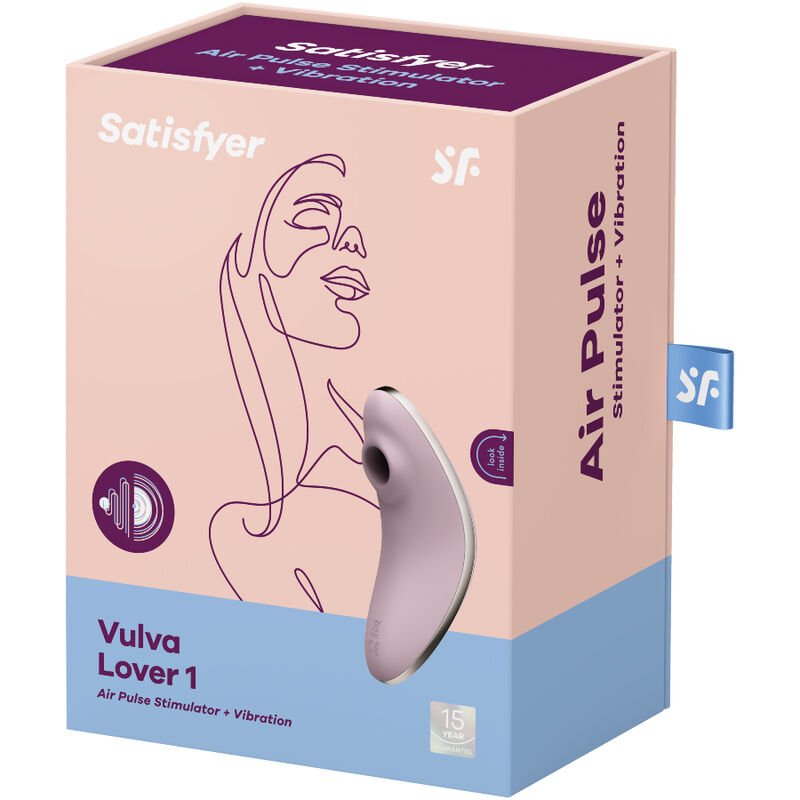 Satisfyer - Stimulateur et Vibrateur Air Pulse Vulva Lover 1 Violet - Gabychou - Jouets pour femmes