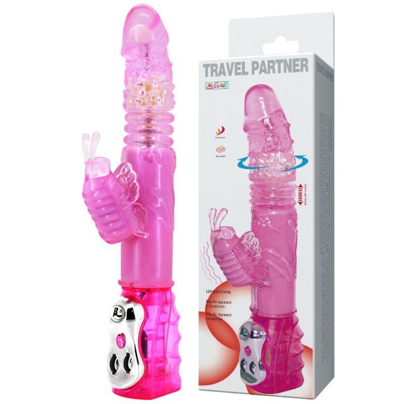 Baile – Partenaire de Voyage Haut et Bas Lapin Rotateur Rose