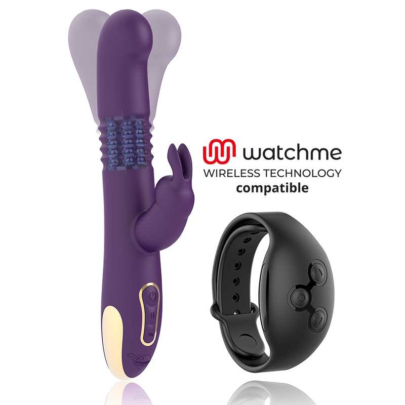 Treasure – Bastian Rabbit Up Down, Rotateur et Vibrateur Compatible avec la Technologie Sans Fil Watchme