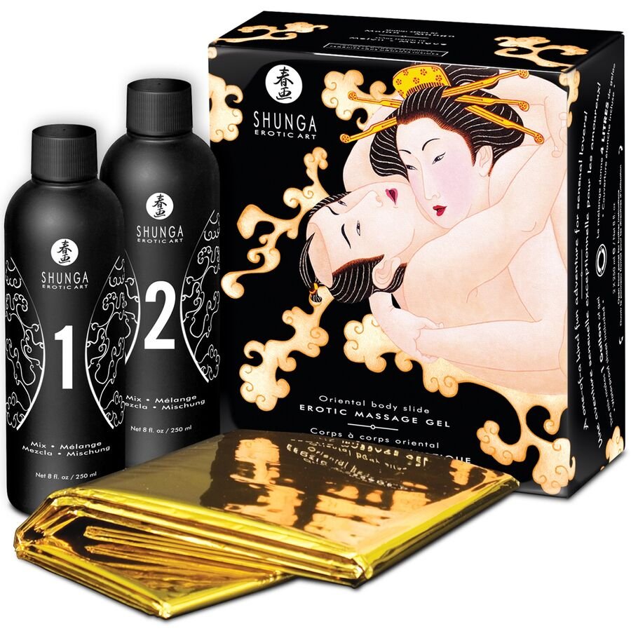 Shunga – Gel De Massage Érotique Melon Mangue Oriental Corps À Corps