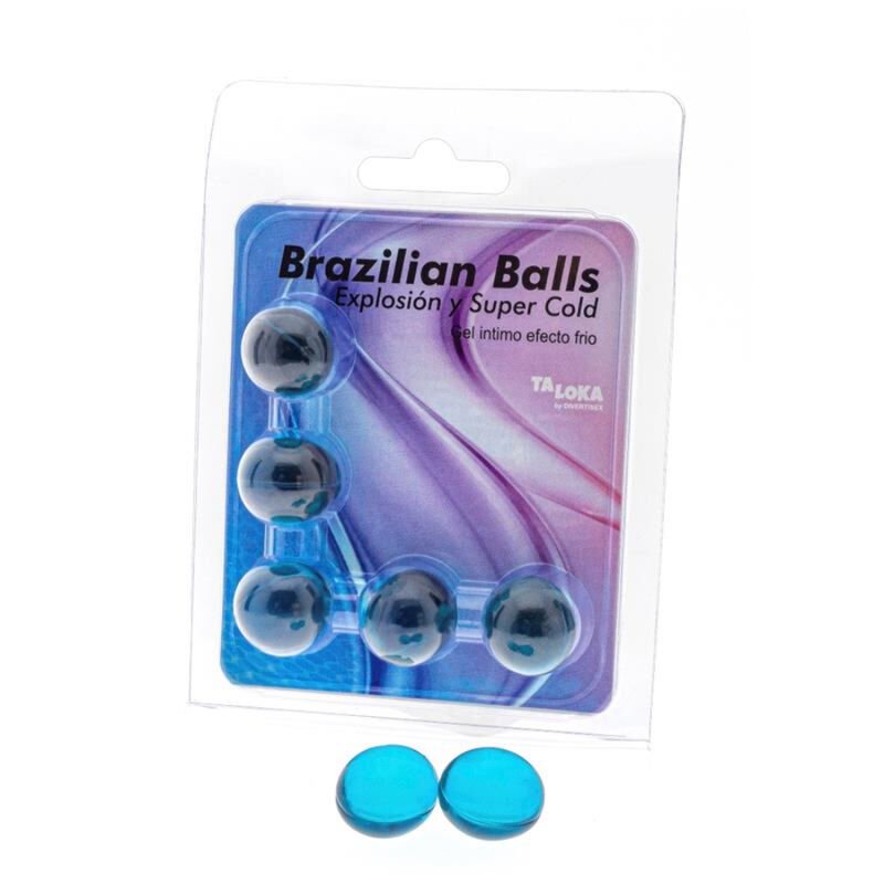 Taloka – Boules Brésiliennes Gel Excitant Effet Froid, Lot de 5