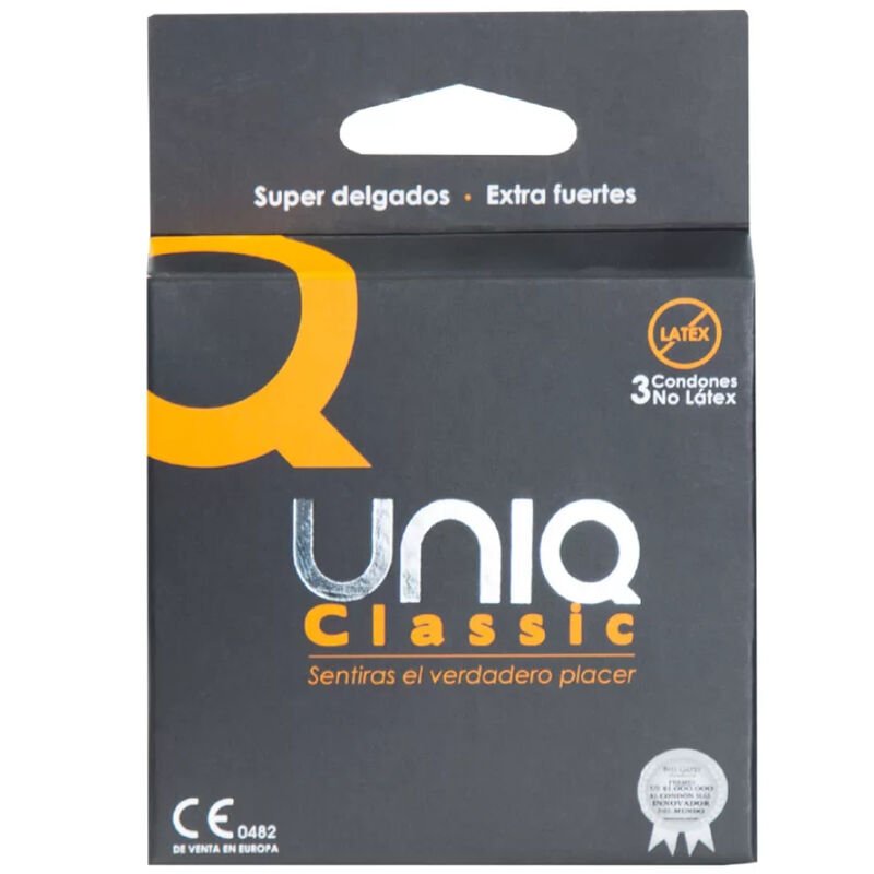 Uniq – Préservatifs Classiques Sans Latex 3 Unités