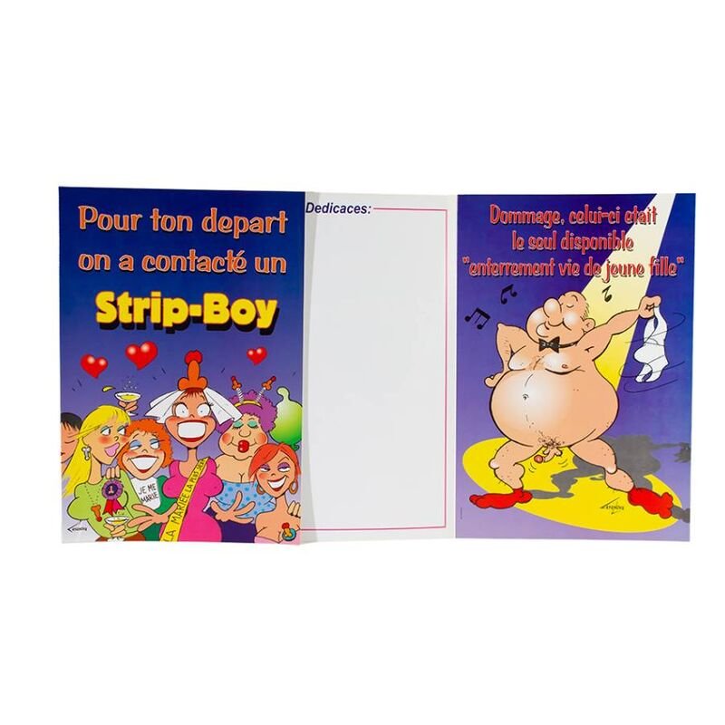 Femarvi – Carte d’Adieu Strip Boy