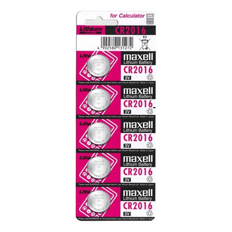 Maxell – Batterie Lithium CR2016 3V Lot de 5