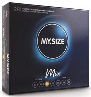 My Size - Mix de Préservatifs 53 mm, 28 unités - Gabychou - Cartons de 30 à 288