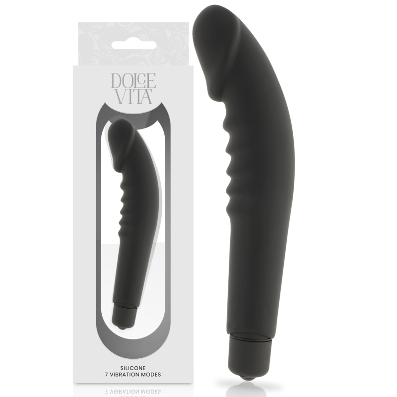 Dolce Vita – Plaisir Réaliste en Silicone Noir