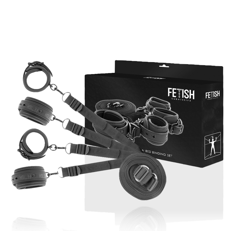 Fetish Submissive – Ensemble de Menottes et Liens avec Doublure en Néoprène