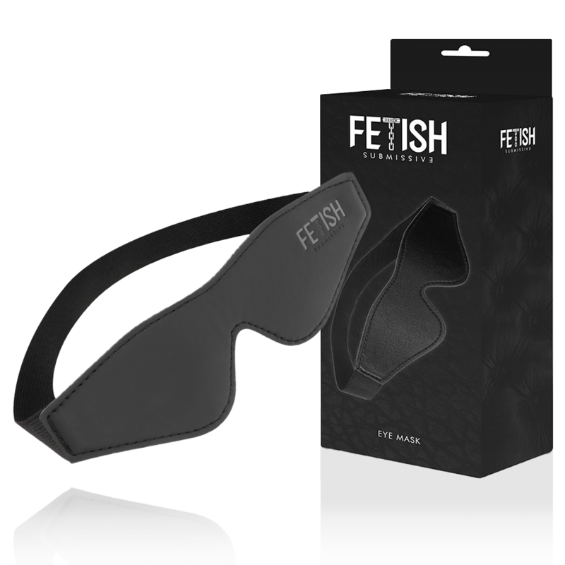 Fetish Submissive – Masque en Cuir Vegan avec Doublure en Néoprène