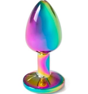 Secretplay - Plug Anal en Métal Arc-en-Ciel Petite Taille 7cm - Gabychou - Anal