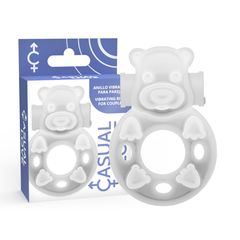 Casual Love – Anneau de Vibrateur Transparent Bunny 26