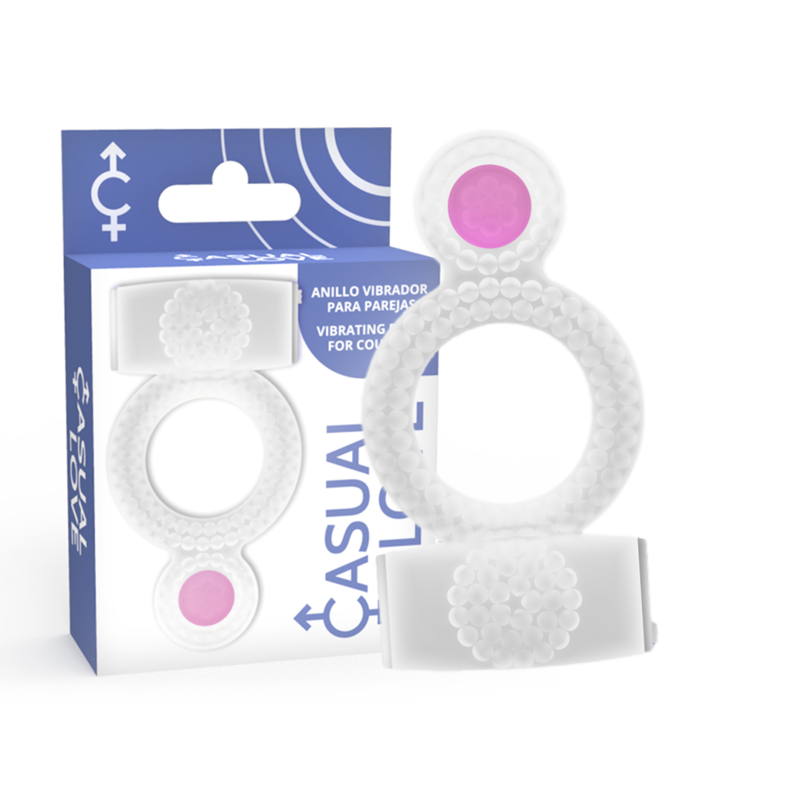 Casual Love – Bague Double Plaisir Transparente