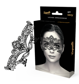 Coquette Chic Desire - Masque Large en Dentelle Noire - Gabychou - Accessoires
