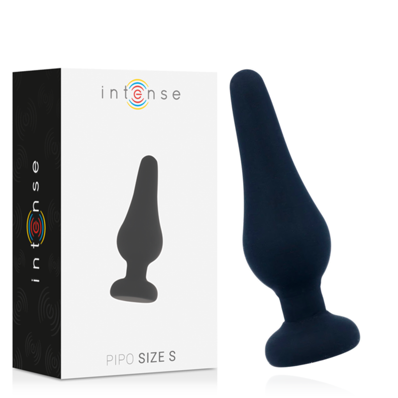 Intense – Plug Anal Pipo S Silicone Noir 9,8cm