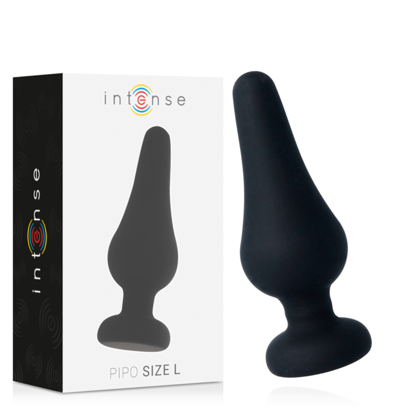 Intense - Plug Anal Pipo L Silicone Noir 13cm - Gabychou - Anal