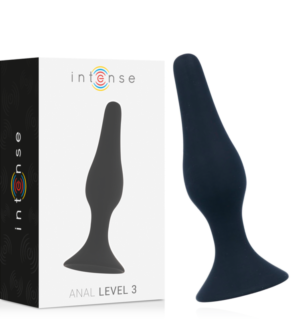 Intense - Plug Anal Niveau 3 Noir 12,5cm - Gabychou - Anal