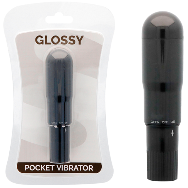 Glossy – Vibrateur de Poche Noir