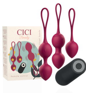Cici Beauty - Perles de Kegel Vibrantes Premium en Silicone avec Télécommande - Gabychou - Boules chinoises