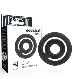 Addicted Toys - Anneau de Pénis Potenz Noir - Gabychou - Accessoires Pénis