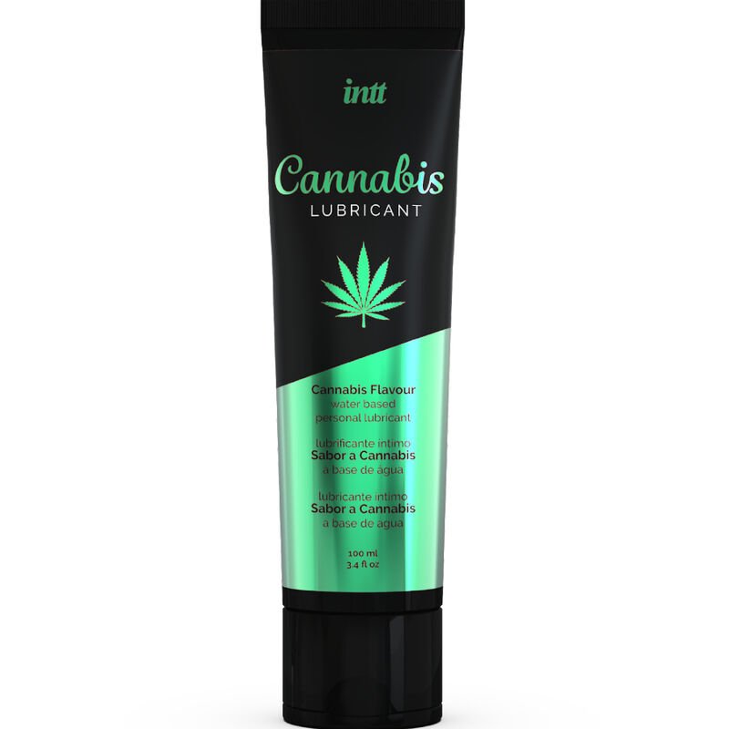 Intt Lubricants - Lubrifiant Intime à Base d'Eau Saveur Cannabis - Gabychou - Aux saveurs délicieuses