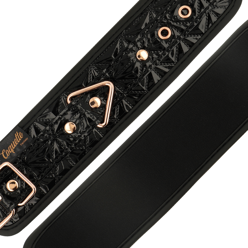 Coquette Chic Desire - Menottes Edition Noire avec Doublure en Néoprène - Gabychou - Esclavage