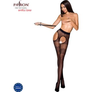 Passion - Tiopen 002 Collants Noirs 3/4 (20 Den)