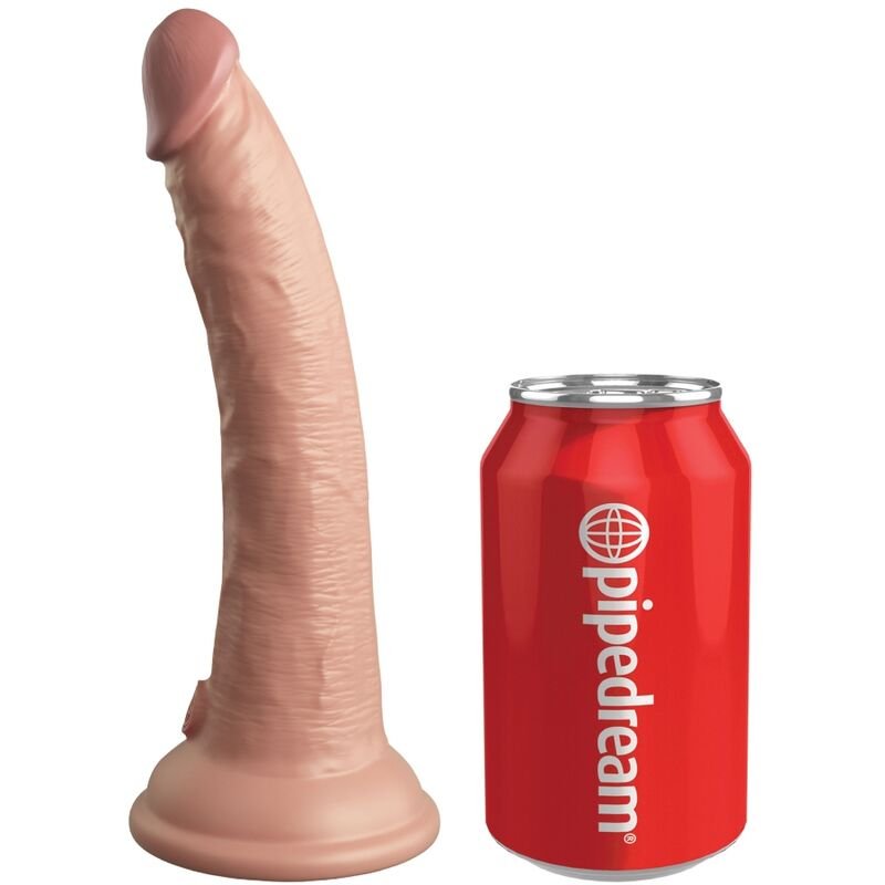 King Cock – Elite Vibrateur Gode Réaliste Télécommande en Silicone 17.8cm