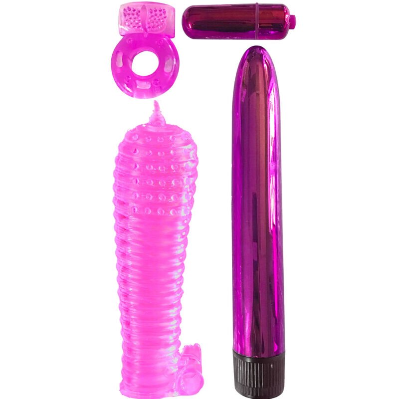 Classix - Kit Pour Couples comprenant Anneau, Gaine et Balles Rose - Gabychou - Kit Sex Toys