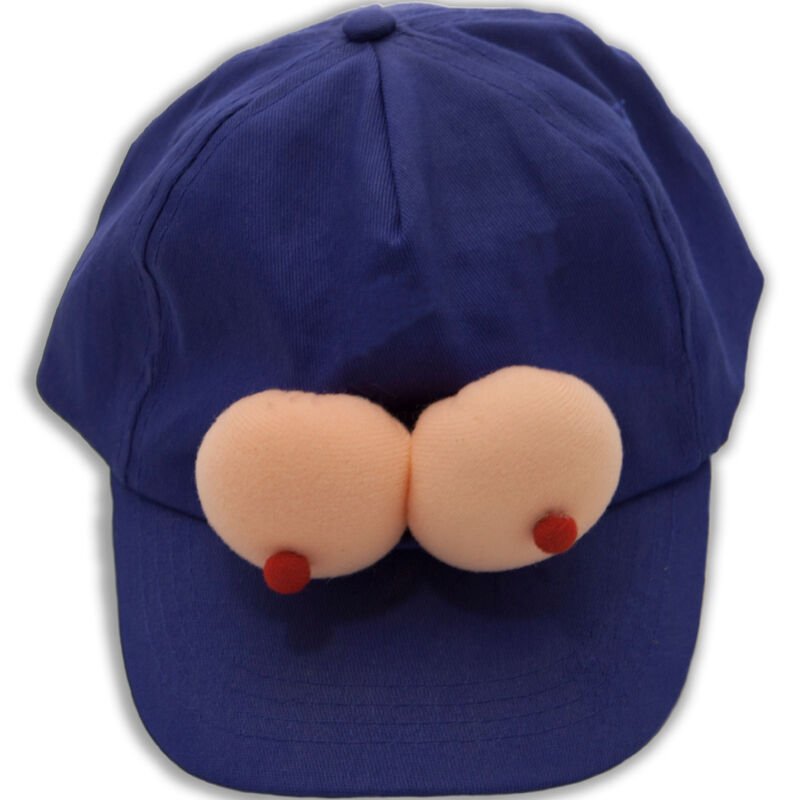 Diablo Picante - Casquette Bleue avec Seins - Gabychou - Accessoires Humour