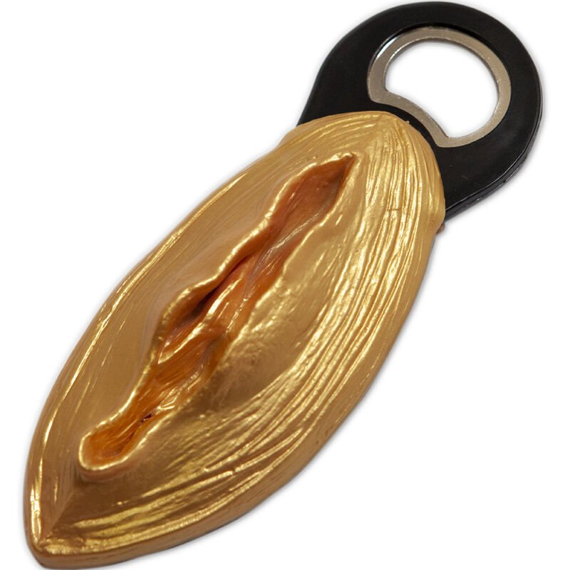 Diablo Picante - Ouvre-Vagin Doré en Forme - Gabychou - Accessoires Humour