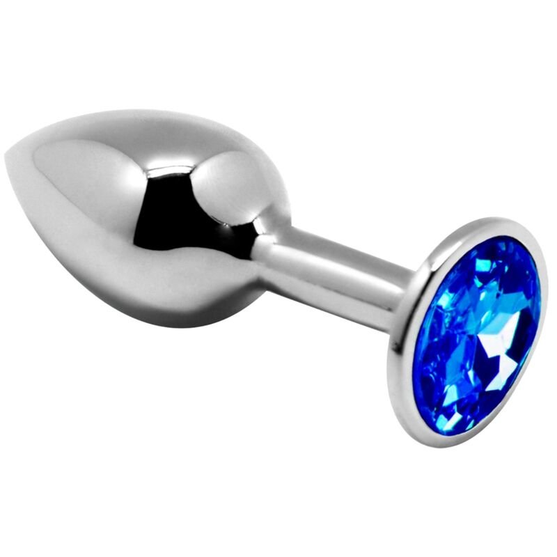 Alive - Mini Plug Anal Plaisir Métal Bleu Taille L - Gabychou - Anal