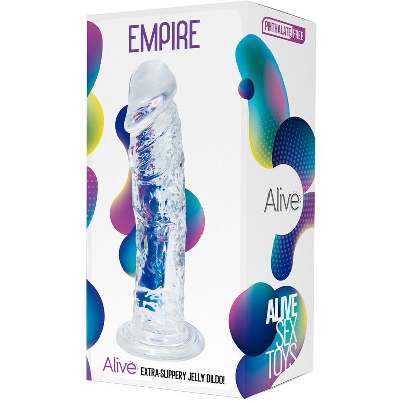 Alive - Pénis Réaliste Empire Transparent 19,3 cm - Gabychou - Godes sans vibration