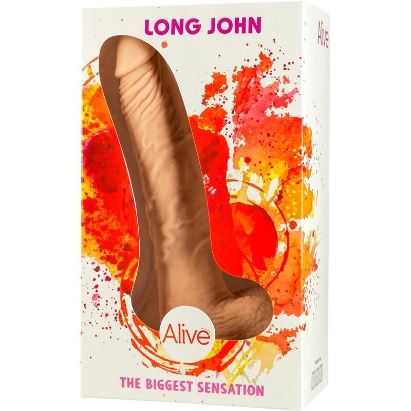 Alive - Pénis Réaliste Long John 21,8 cm - Gabychou - Godes sans vibration