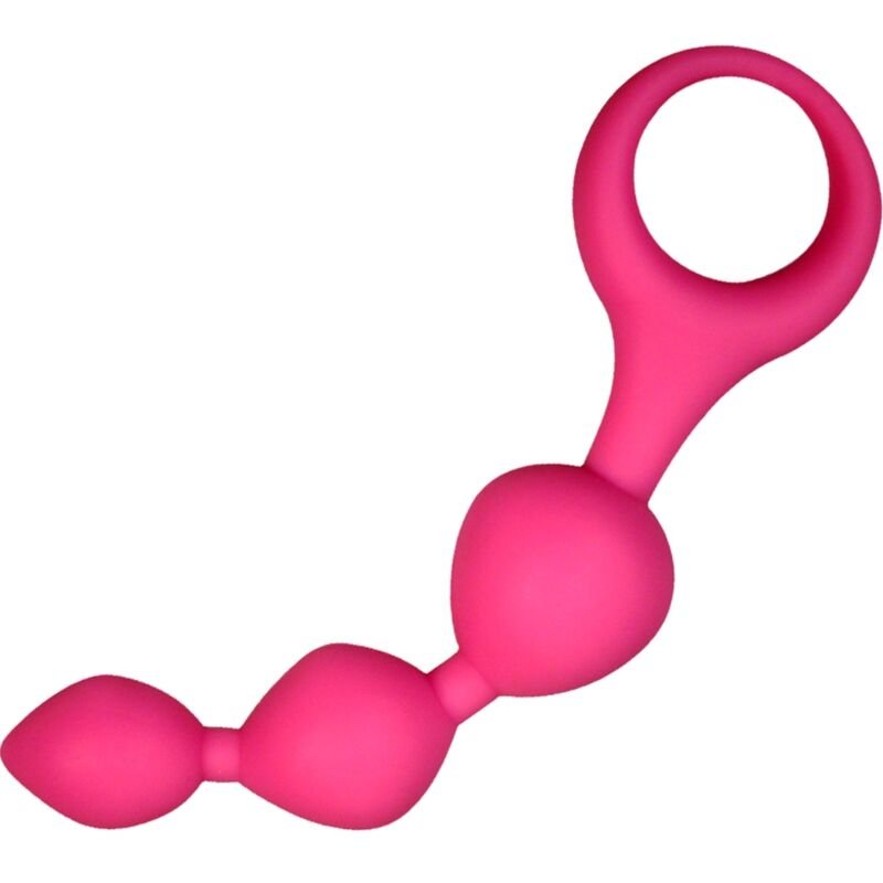 Alive - Balles Anales en Silicone Rose Triball 15 cm - Gabychou - Anal