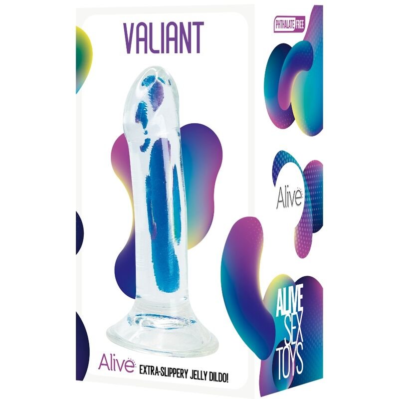 Alive - Pénis Réaliste Transparent Valiant 16 cm - Gabychou - Godes sans vibration